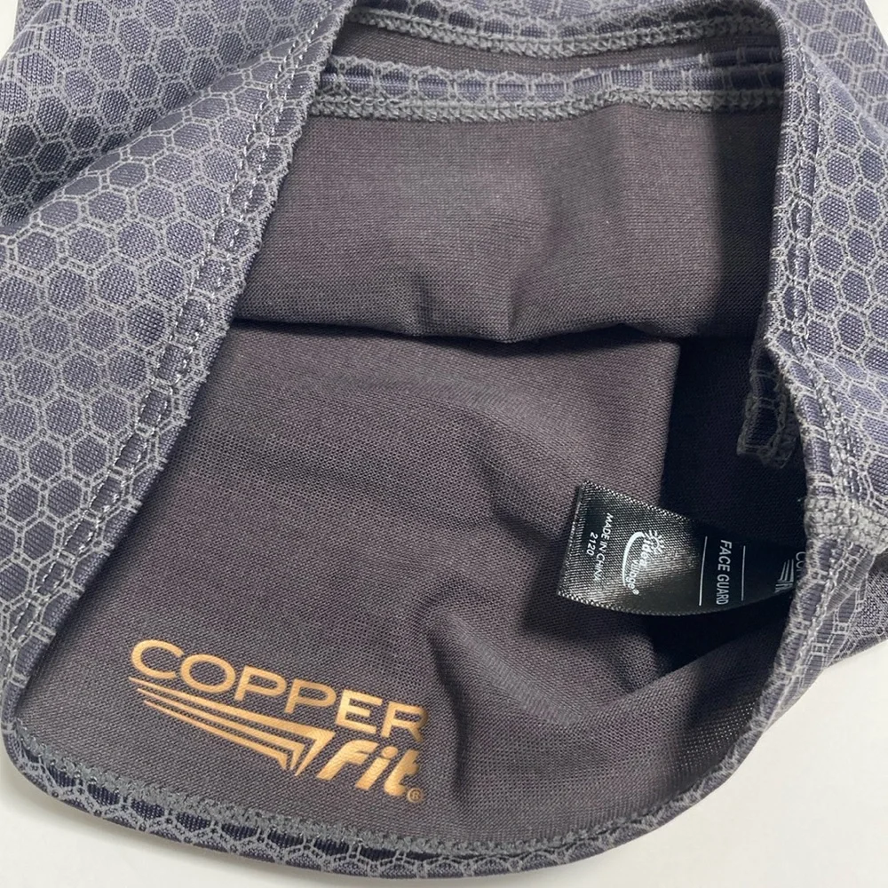 Like New Copper Fit Gray Face Mask Unisex Neck Gaiter Honeycomb Guardwell
